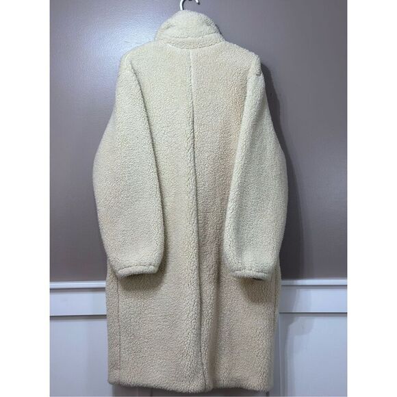 NWOT Free People Tessa Teddy Plush Sherpa Long Trench Coat Jacket Women's XS - Picture 10 of 10